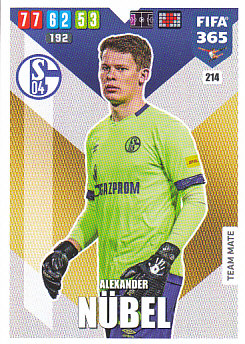 Alexander Nubel Schalke 04 2020 FIFA 365 #214